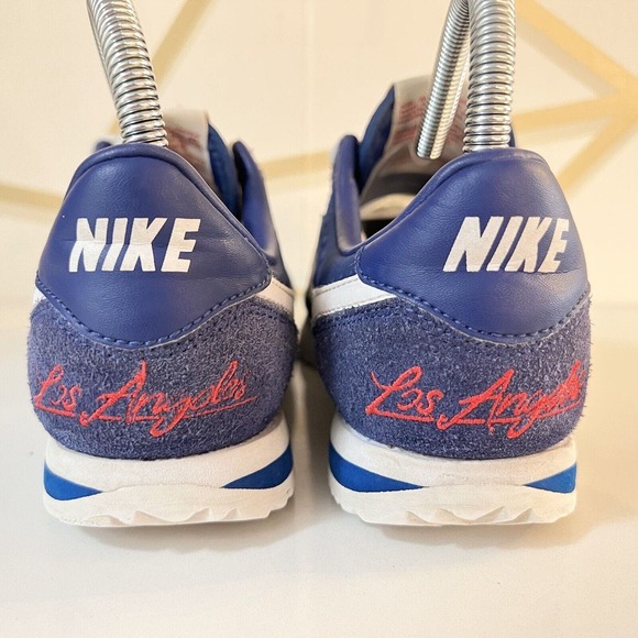 Nike Cortez Los Angeles Dodgers CI9957-400 Blue Sneakers Shoes 4Y Women 5.5 - Picture 7 of 13
